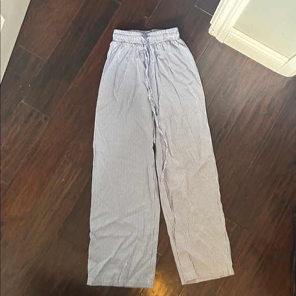 Striped Drawstring Pants - Picture 2 of 2